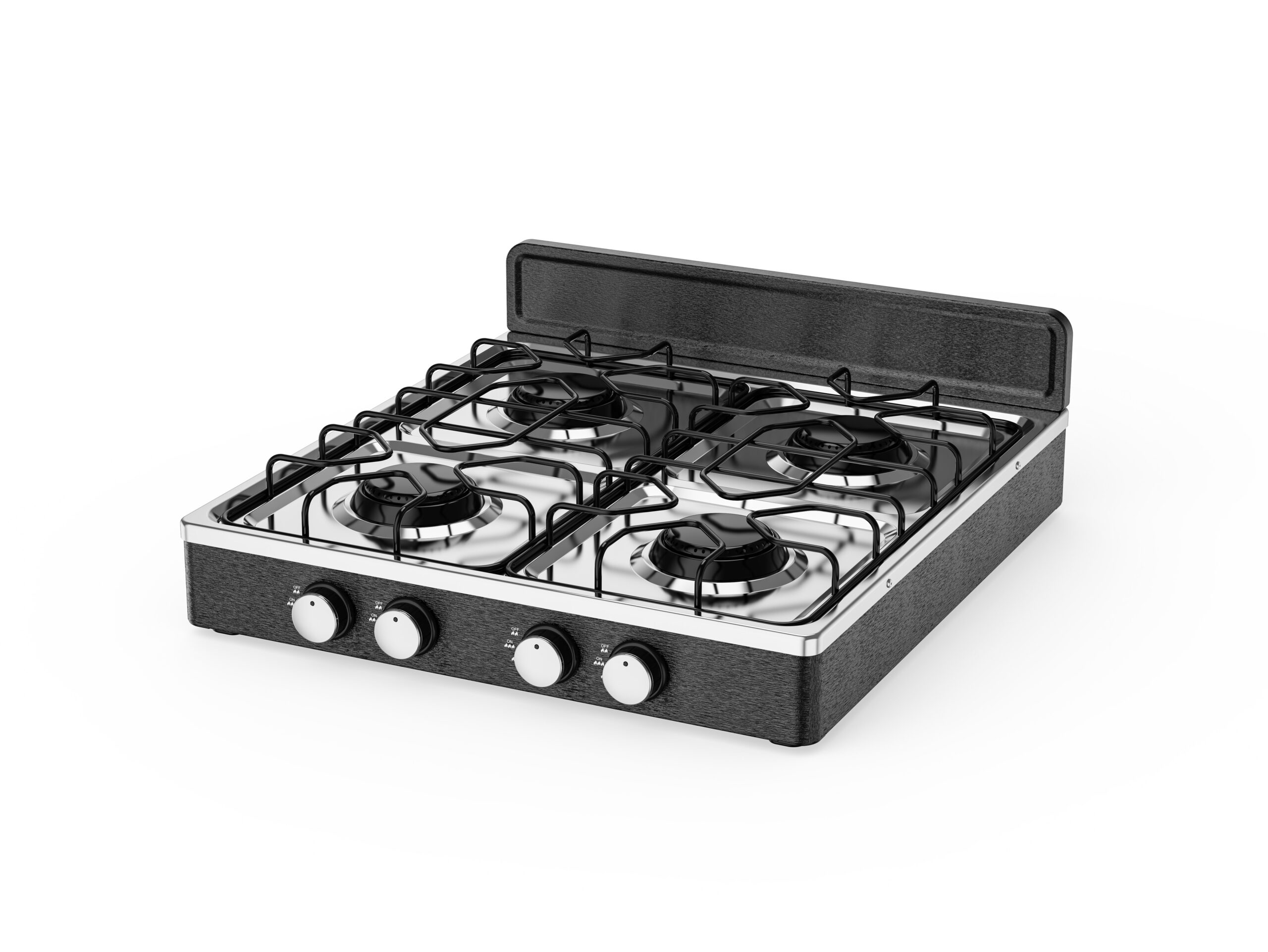STARLUX black 6074B gas stove side view